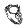 Yanzijia retro aged s925 silver ring