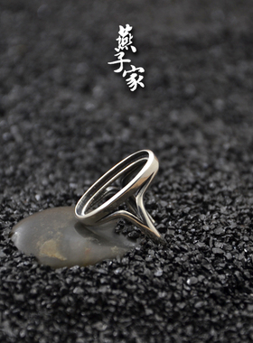 燕子家简约欧式女款戒指空托戒托