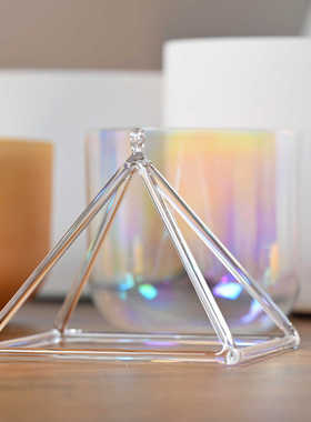 金字塔水晶钵音疗瑜伽摆件