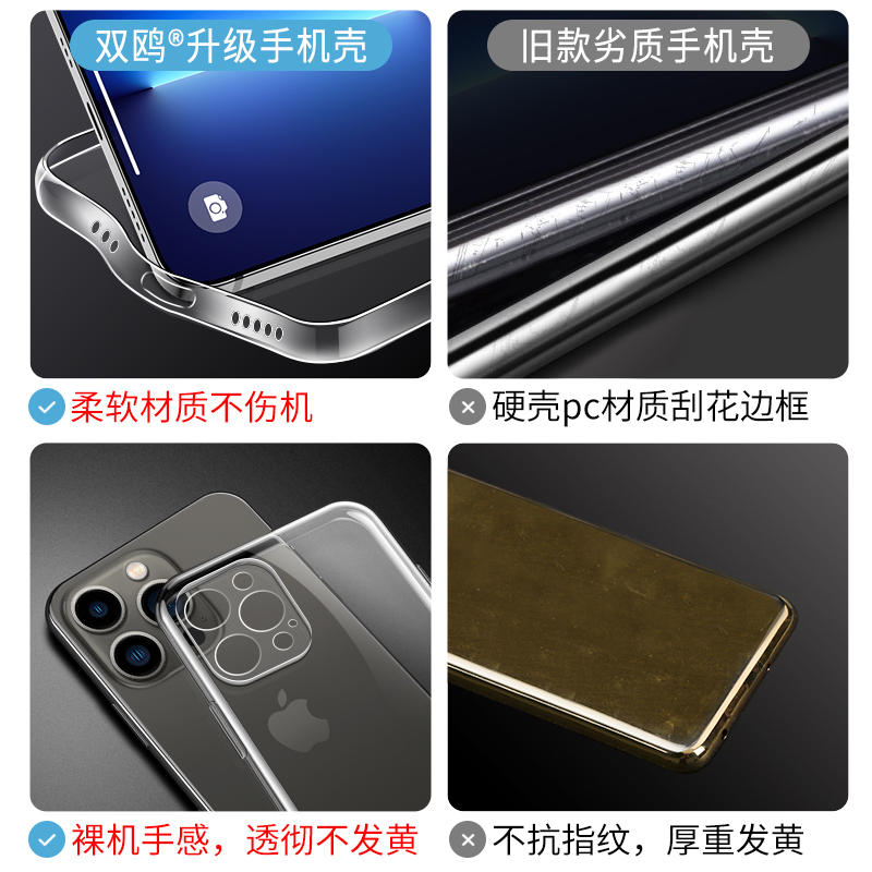 适用苹果14手机壳iPhone14Pro新款Promax透明ip14plus全包prom保护套puls硅胶pulas防摔pm软壳Pormax男P1us女-图1