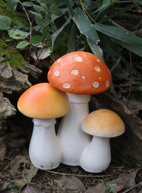 摆件仿真蘑菇庭院装饰品