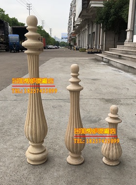 东阳木雕圆柱床头定做欧式