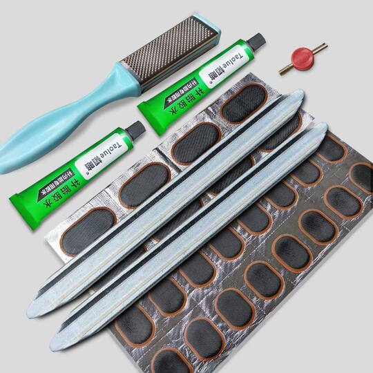 Patch de réparation de chambre à air, patch de pneu, ensemble d'outils de réparation de pneus, vélo moto véhicule électrique, colle de film de colle