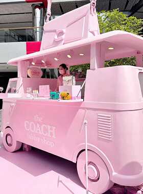 复古餐车网红露营拍照道具