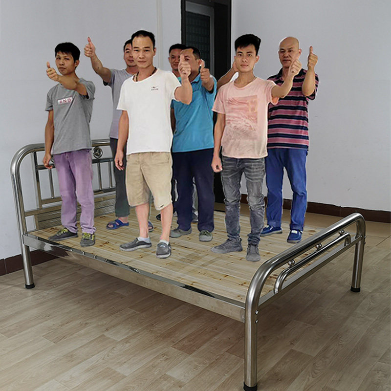 大弯管款特厚不锈钢床单双人1.5米1.8米新款精品简约现代源头工厂