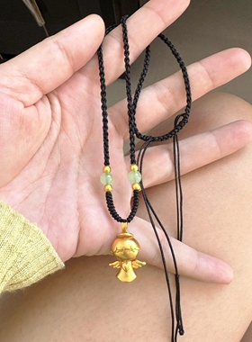 甜美手工天使宝宝吊坠项链