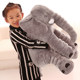 Elephant plush toy doll to comfort and accompany babies