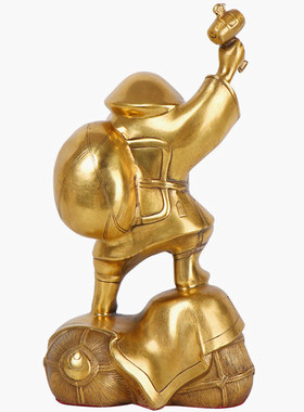 纯铜日本财神摆件铜像大黑天财神家居工艺饰品公司开业礼品