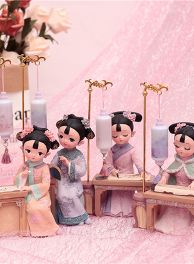 少女心宫廷风弹琴我是格格装饰品
