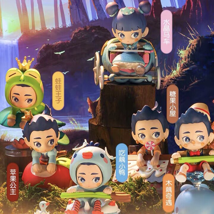 POPMART泡泡玛特 非人哉发呆哪吒童话盲盒 确认款 苹果公主