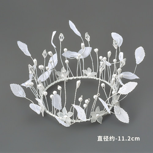 十个装皇冠蛋糕装饰摆件成人儿童女王皇冠婚礼珍珠满天星网红摆件 - 图2