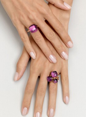 欧美设计师个性时尚玫瑰金色戒指