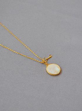 韩国时尚简约白色母贝女钥匙吊坠