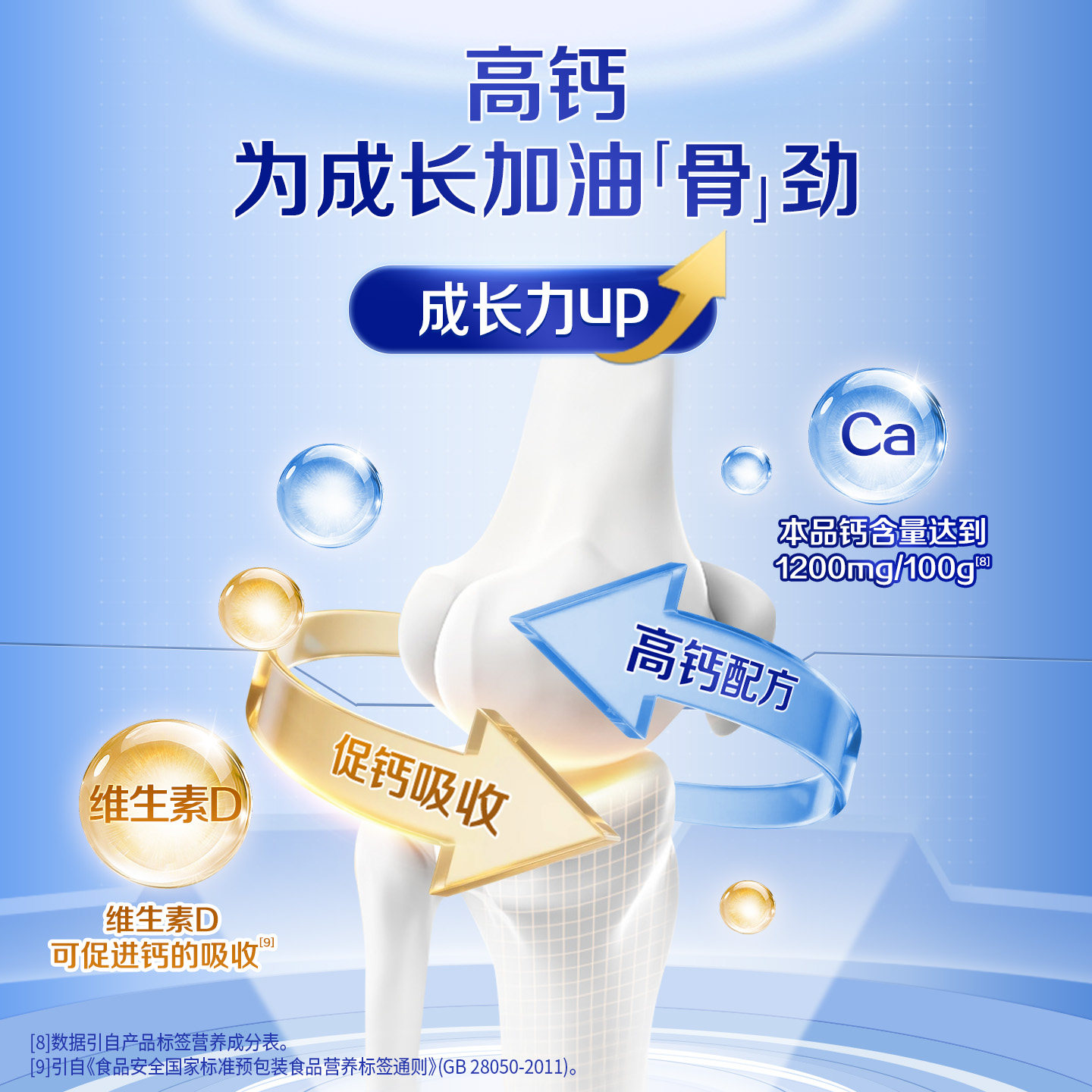 蒙牛学生奶粉800g高钙高锌青少年中大学生营养牛奶粉冲饮早餐食品