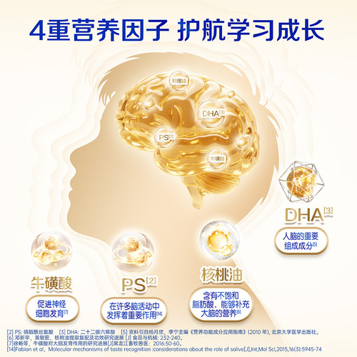 蒙牛金装学生奶粉900g*2罐高钙高锌中大学生营养早餐冲饮 - 图1