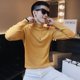 Speaking sweater Men's autumn and winter new Korean version of the trendy slimming versatile bottom knit sweater pure erotic couple fashion line