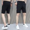 New summer style men's white stretch trendy youth trousers
