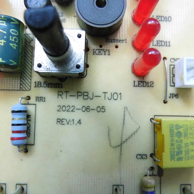适用于破壁料理机电路板控制板显示板灯板RT-PBJ-TJ01 - 图0
