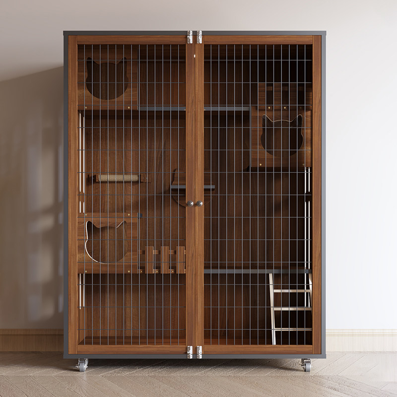 猫别墅家用实木猫柜防水猫舍猫房超大空间猫窝大型豪华室内猫笼子,淘宝优惠券,粉丝福利购,淘宝优惠卷