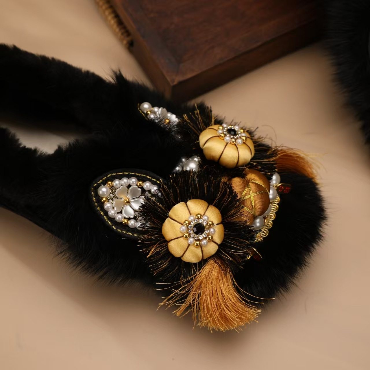 冬加绒非遗手工布鞋女平底保暖传统成人虎头鞋中国风可爱老虎棉鞋,淘宝优惠券,粉丝福利购,淘宝优惠卷