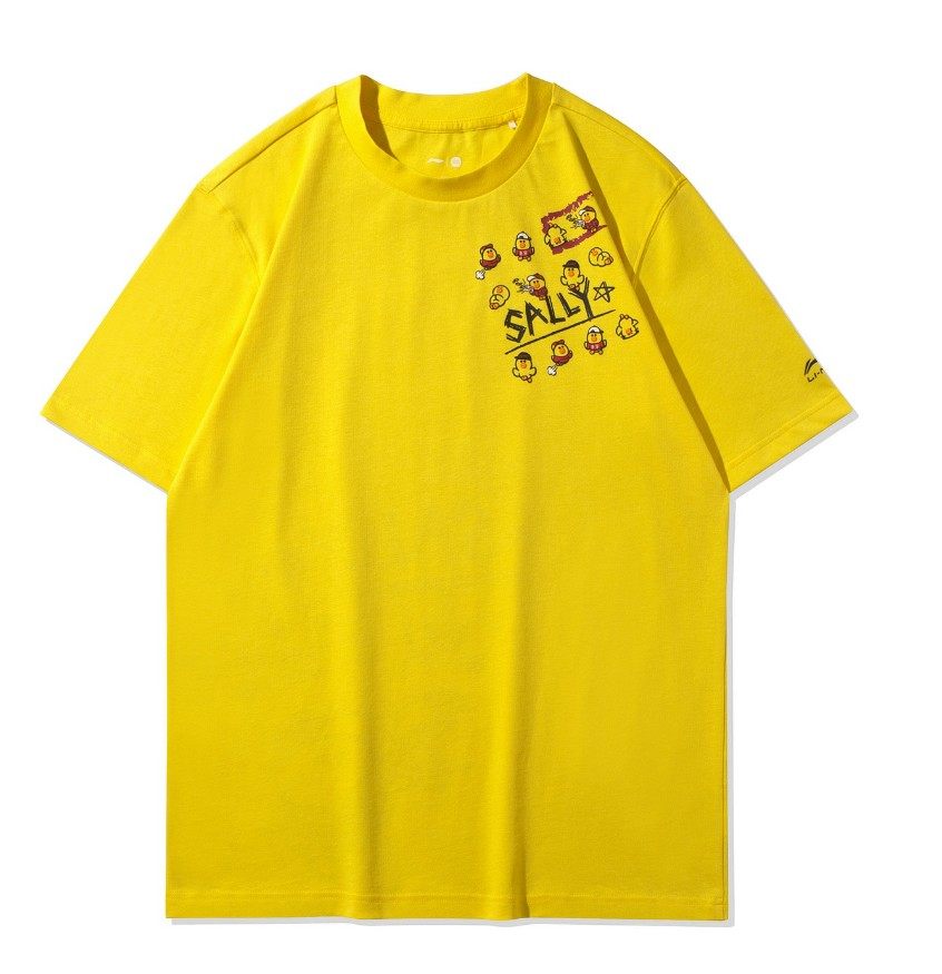 现货 中国李宁LINEFRIEND 布朗熊可妮兔莎莉鸡男女短袖T恤AHSQ870,淘宝优惠券,粉丝福利购,淘宝优惠卷