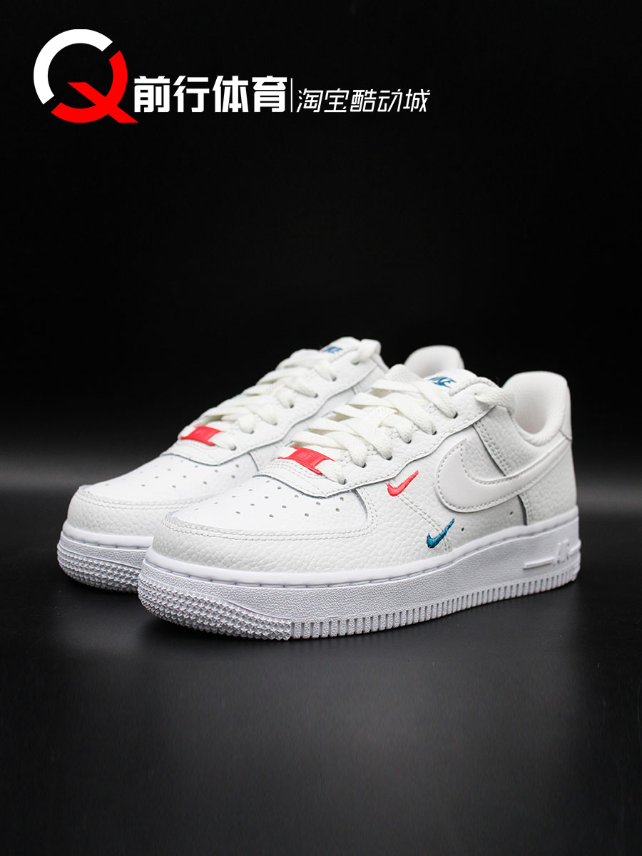 前行体育Nike Air Force 1 AF1 白橙蓝迈阿密休闲板鞋 CT1989-101 - 图0