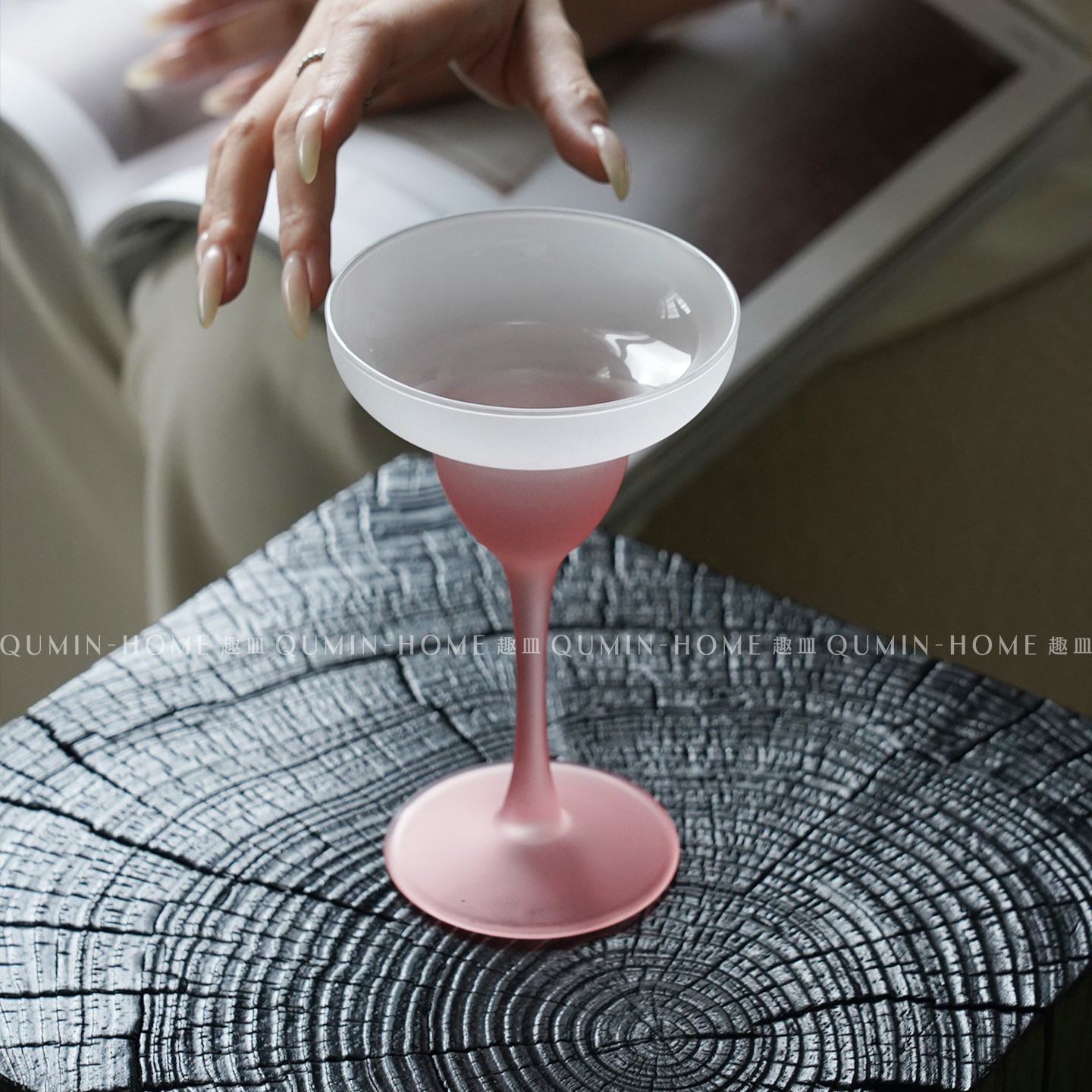 趣皿高级感玻璃高脚杯气泡酒杯子微醺特调鸡尾酒杯家用马天尼酒杯,淘宝优惠券,粉丝福利购,淘宝优惠卷