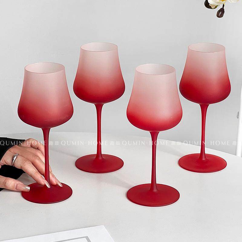 趣皿轻奢葡萄酒具套装家用办公室高档红酒杯高脚杯套装简约香槟杯 - 图2