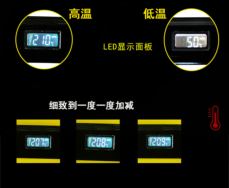 千艺直发夹板理发店专用拉直板负离子直板夹美发头发熨板恒温定型-图1