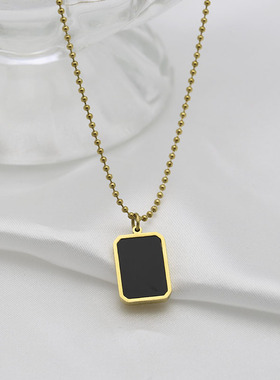 钛钢一款两戴高档大气网红项链