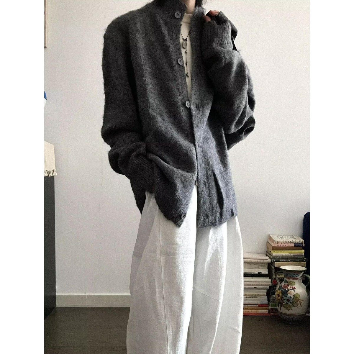 情侣毛衣男女高领单排扣秋冬季新款欧货洋气针织衫山羊绒开衫外套,淘宝优惠券,粉丝福利购,淘宝优惠卷