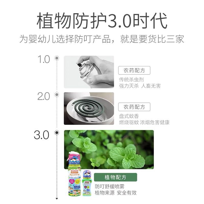 现货日本本土金鸟驱蚊喷雾儿童驱蚊水低刺激防蚊水驱蚊液