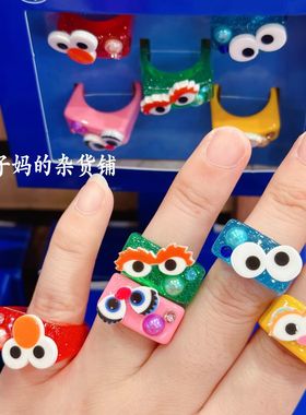 日本环球影城史努比芝麻街戒指