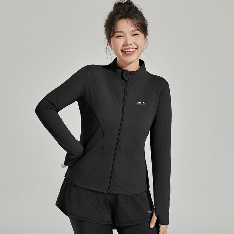 大码瑜伽外套女宽松显瘦拉链立领速干衣胖mm跑步运动上衣健身服秋,淘宝优惠券,粉丝福利购,淘宝优惠卷