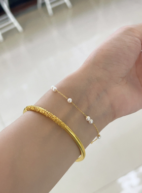 2025年新款满天星淡水baby珠时尚气质百搭手链女简约手镯闺蜜手饰