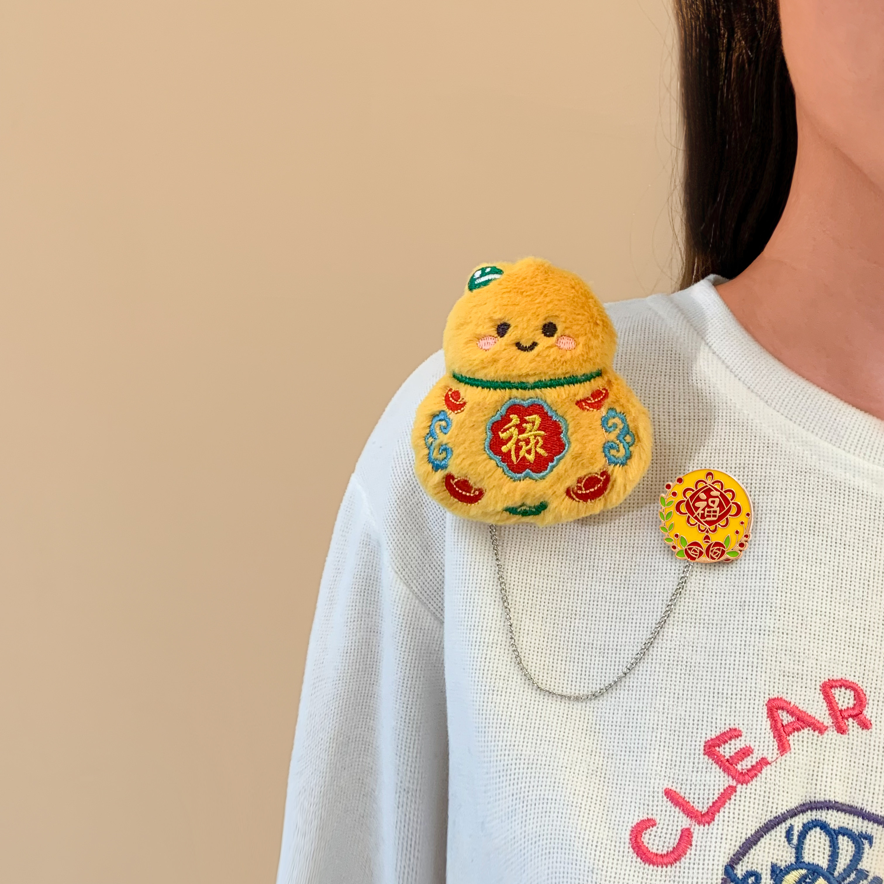 马年新年锦鲤毛绒胸针公仔中国风别针挂件本命年春节衣服包配饰品,淘宝优惠券,粉丝福利购,淘宝优惠卷