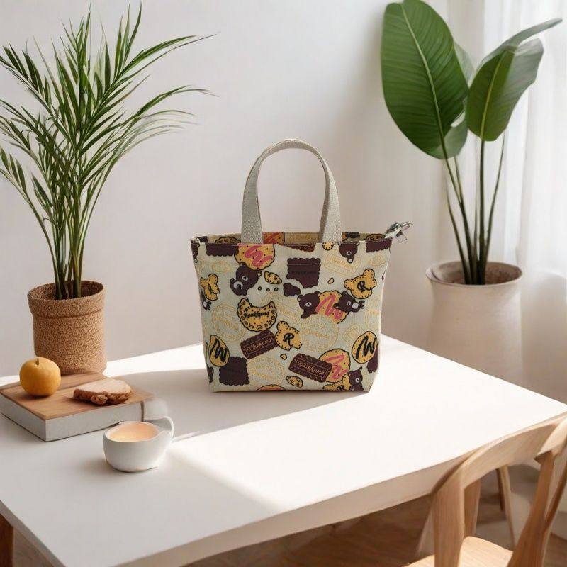 帆布包韩版卡通印花迷你手提袋休闲上班手拎包外出托特包轻便布袋,淘宝优惠券,粉丝福利购,淘宝优惠卷