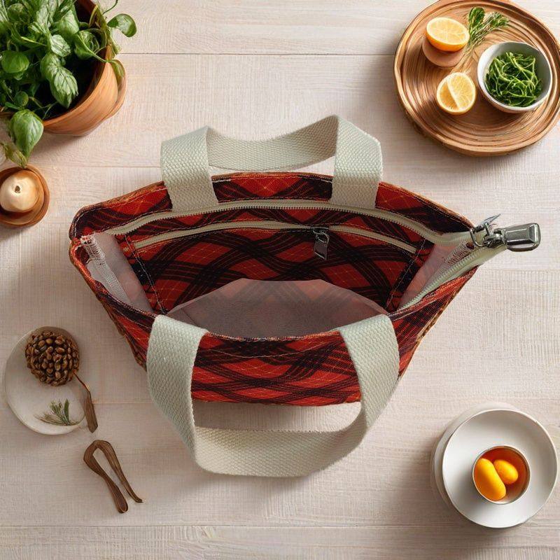 帆布包韩版简约印花迷你手提袋休闲上班手拎包外出托特包轻便布袋,淘宝优惠券,粉丝福利购,淘宝优惠卷