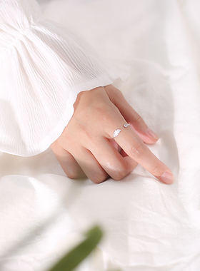 羽毛活口可调节学生礼物食指环