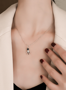 纯银小众复古ins冷淡风锁骨链