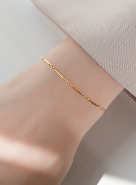 7号银铺个性小众s925女法式手链