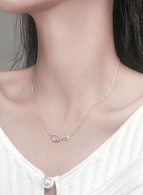 感纯不规则银轻奢彩金2023年项链