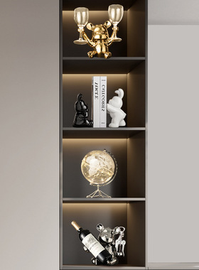 创意兔子书挡摆件轻奢高档