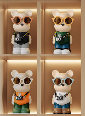 暴力熊摆件轻奢高档装饰品