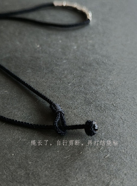 纯银项链竹节颈饰锁骨链