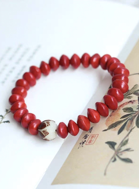 子木创意礼物红豆手链天然相思豆手串饰品情侣长相思手工串珠菩提