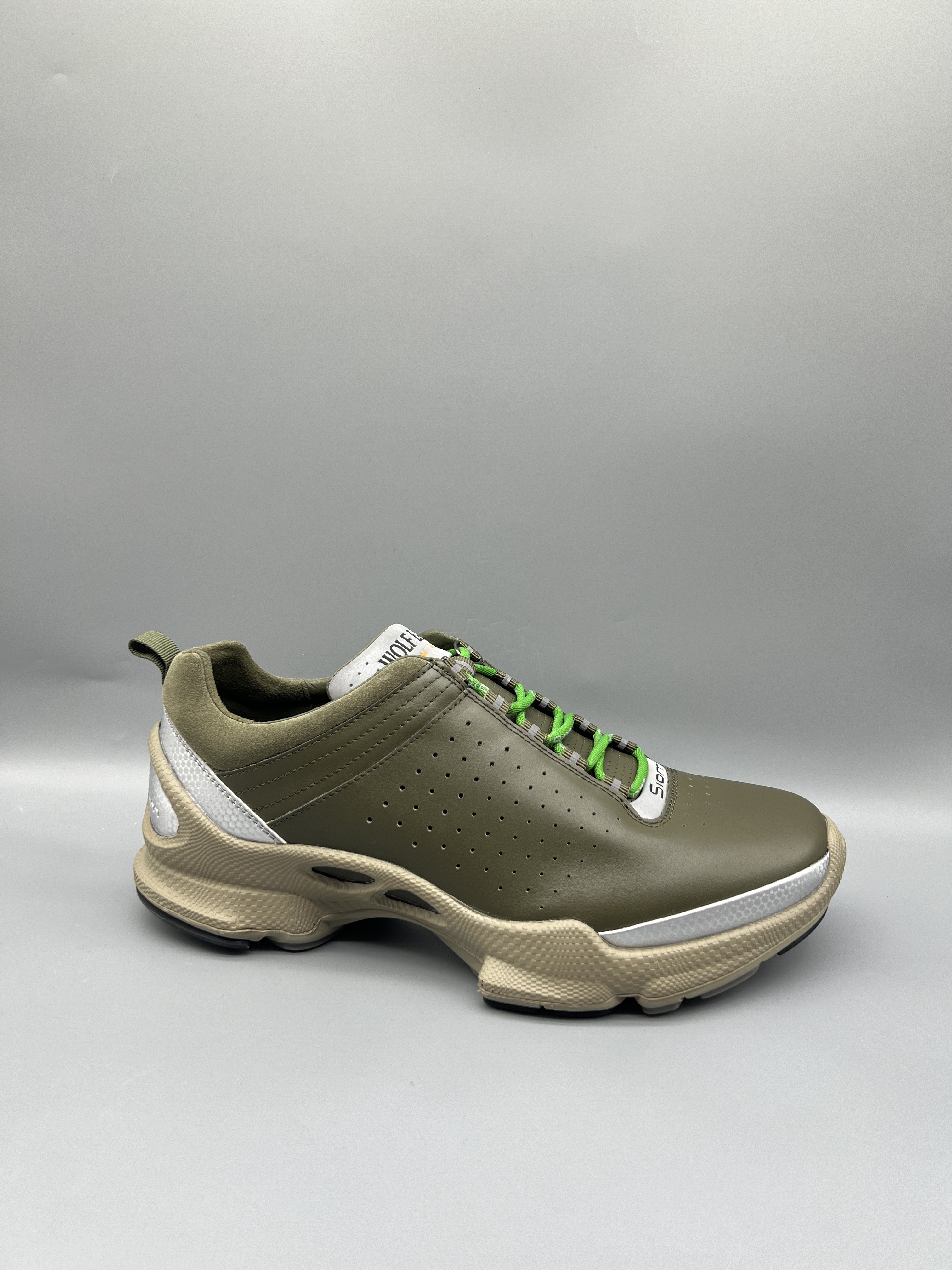 狼耳新款真皮高品质健步鞋百搭休闲运动男鞋轻底透气舒适防滑耐磨 - 图1