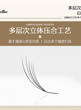 3D漫画山茶花种植嫁接睫毛多层美睫店专用4D5D立体蓬松软野生仿真