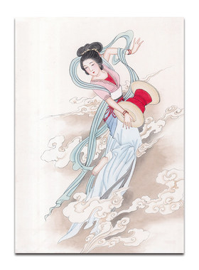 闺房春色画宋式美学仕女图装饰画客厅茶室茶馆氛围感挂画中式壁画