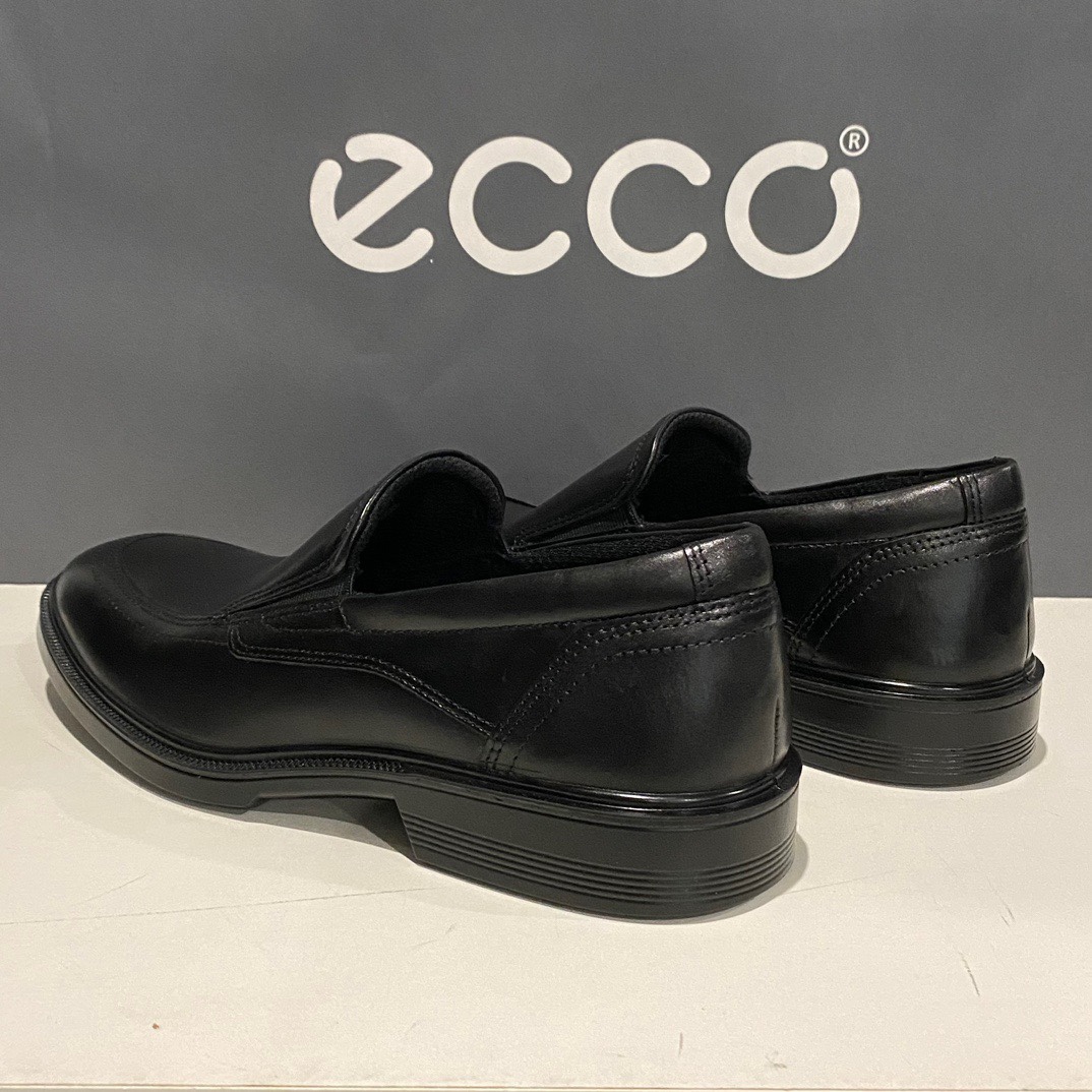 ECCO爱步男鞋懒人鞋真皮休闲皮鞋一脚套乐福鞋855234麦特兰